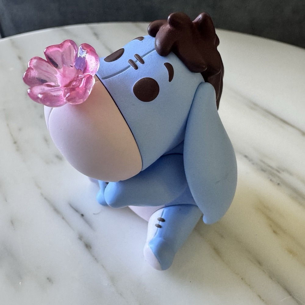 Miniso Sakura Season Series 2.1" Eeyore Figure With Flower ~ Collectible